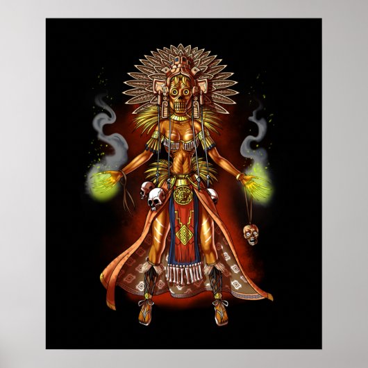 Aztec Mythology God Managua Poster (Voorkant)
