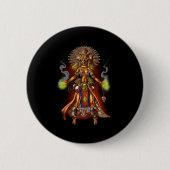 Aztec Mythology God Managua Ronde Button 5,7 Cm (Voorkant)