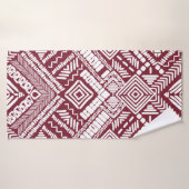 Aztec naadloos patroon badhanddoek (Badhanddoek)