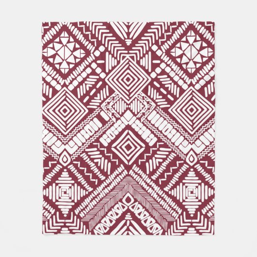 Aztec naadloos patroon fleece deken (Voorkant)