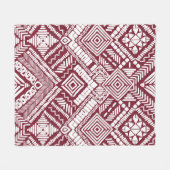 Aztec naadloos patroon fleece deken (Voorkant (Horizontaal))