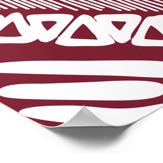 Aztec naadloos patroon poster (Hoek)