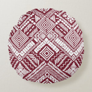 Aztec naadloos patroon rond kussen