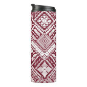 Aztec naadloos patroon thermosbeker (Geroteerd rechts)