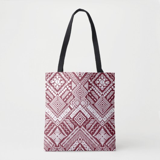 Aztec naadloos patroon tote bag (Voorkant)
