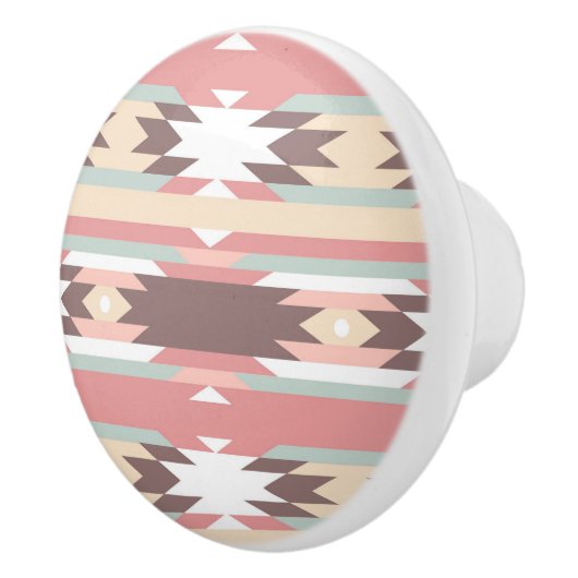 Aztec Native American Design Keramische Knop (Rechts)