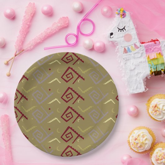 Aztec Native American Design Paper Bord (Feest)