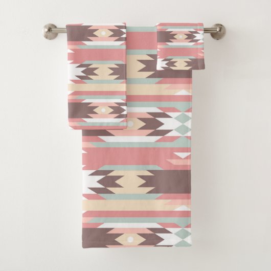 Aztec Native American Design Towels Bad Handdoek (Insitu)