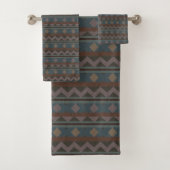Aztec Native American Geometric Design Bad Handdoek (Insitu)