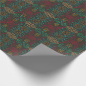 Aztec Native American Geometric Lined Pattern Art Cadeaupapier (Hoek)