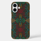 Aztec Native American Geometric Lined Pattern Art Case-Mate iPhone Case (Achterkant)
