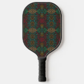 Aztec Native American Geometric Lined Pattern Art Pickleball Paddle (Voorkant)