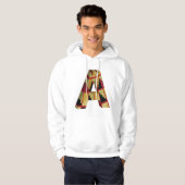Aztec Navajo Pattern Letter A Hoodie (Voorkant volledig)