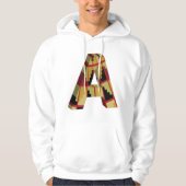 Aztec Navajo Pattern Letter A Hoodie (Voorkant)