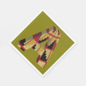 Aztec Navajo Pattern Letter A Servet (Hoek)