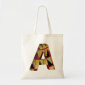Aztec Navajo Pattern Letter A Tote Bag (Voorkant)