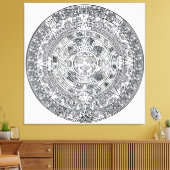 AZTEC OF MEXICA mexican Canvas Afdruk (Insitu (Woonkamer))