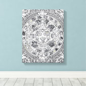 AZTEC OF MEXICA mexican Canvas Afdruk (Insitu (Houten vloer))