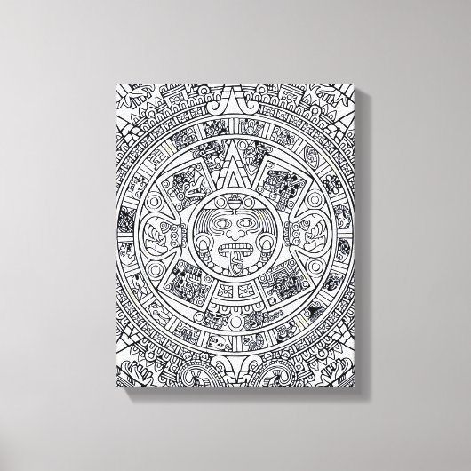 AZTEC OF MEXICA mexican Canvas Afdruk (Voorkant)