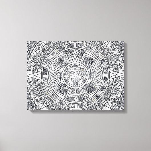 AZTEC OF MEXICA mexican Canvas Afdruk (Voorkant)