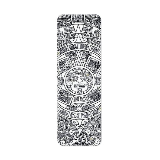 AZTEC OF MEXICA mexican Etiket (Voorkant)