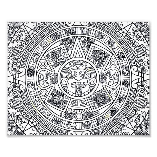 AZTEC OF MEXICA mexican Foto Afdruk (Voorkant)