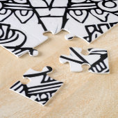 AZTEC OF MEXICA mexican Jigzaag Puzzle Legpuzzel (Zijkant)