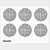 AZTEC OF MEXICA mexican Ronde Sticker (Vel)