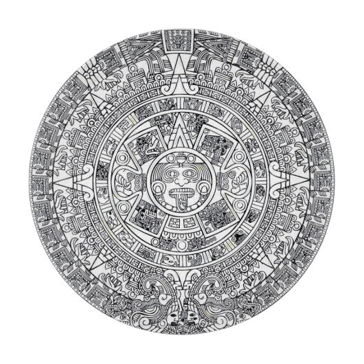 AZTEC OF MEXICA mexican Snijplank (Voorkant)