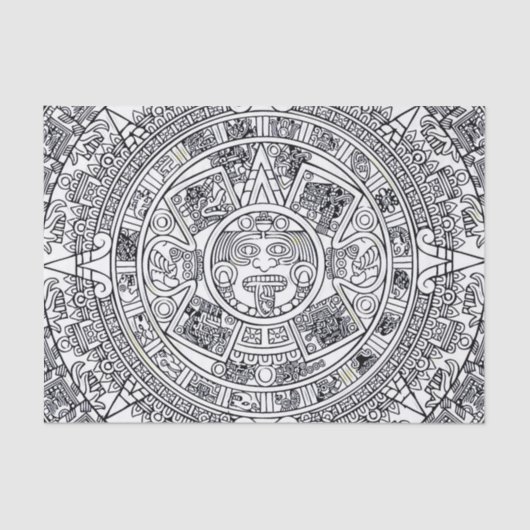 AZTEC OF MEXICA mexican Tissuepapier (Voorkant)