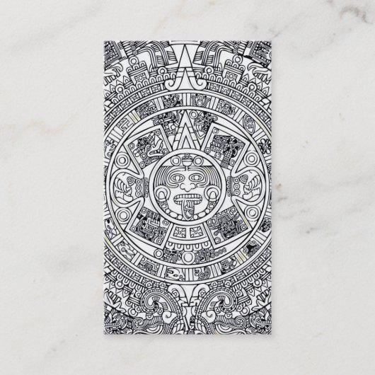 AZTEC OF MEXICA mexican Visitekaartje (Voorkant)