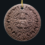 AZTEC OF MEXICAANS, KERAMISCH ORNAMENT<br><div class="desc">De Azteekse kalender of mexica is een kalender die gebruikt wordt door de Azteken en andere precolumbiaanse volkeren van Centraal-Mexico. Het is een van de Meso-Amerikaanse kalenders, die de basisstructuur van kalenders over het oude Meso-Amerika delen. (AZTEC OF MEXICAANS, keramisch Ornament). Verras vrienden en familieleden met de unieke souvenirs van...</div>