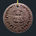 AZTEC OF MEXICAANS, KERAMISCH ORNAMENT<br><div class="desc">De Azteekse kalender of mexica is een kalender die gebruikt wordt door de Azteken en andere precolumbiaanse volkeren van Centraal-Mexico. Het is een van de Meso-Amerikaanse kalenders, die de basisstructuur van kalenders over het oude Meso-Amerika delen. (AZTEC OF MEXICAANS, keramisch Ornament). Verras vrienden en familieleden met de unieke souvenirs van...</div>