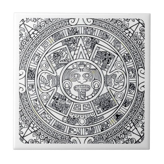 AZTEC OF MEXICAANS, TEGELTJE (Voorkant)