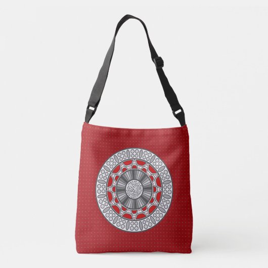 Aztec ontmoet Alien all-over-print tas (Achterkant)