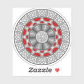 Aztec ontmoet Alien Contour Sticker (Vel)