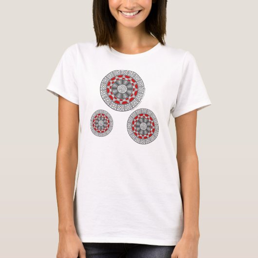 Aztec Ontmoet Alien Dames Licht Shirt (Voorkant)