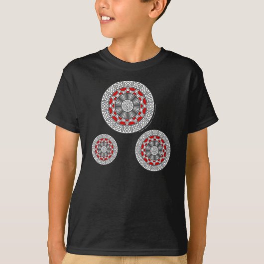 Aztec ontmoet Alien Kind en Baby Dark Shirt (Voorkant)