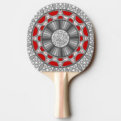 Aztec ontmoet Alien Ping Pong Paddle Tafeltennisbatje (Achterkant)