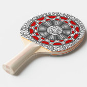 Aztec ontmoet Alien Ping Pong Paddle Tafeltennisbatje (Voorkant Gekanteld)