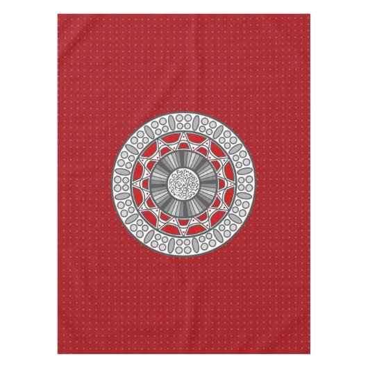 Aztec ontmoet Alien Tablecloth Tafelkleed (Voorkant)