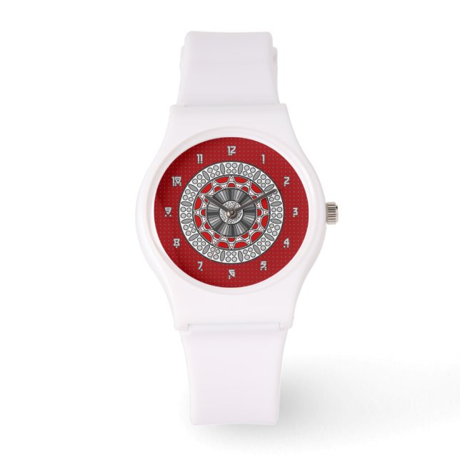 Aztec ontmoet Alien Watch Horloge (Voorkant)