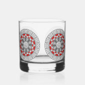Aztec ontmoet buitenaards whisky glas (Rechts)