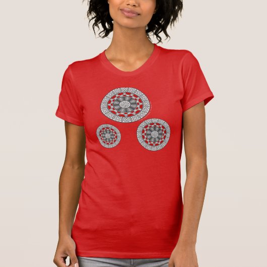 Aztec ontmoet donker Shirt van Alien Women (Voorkant)