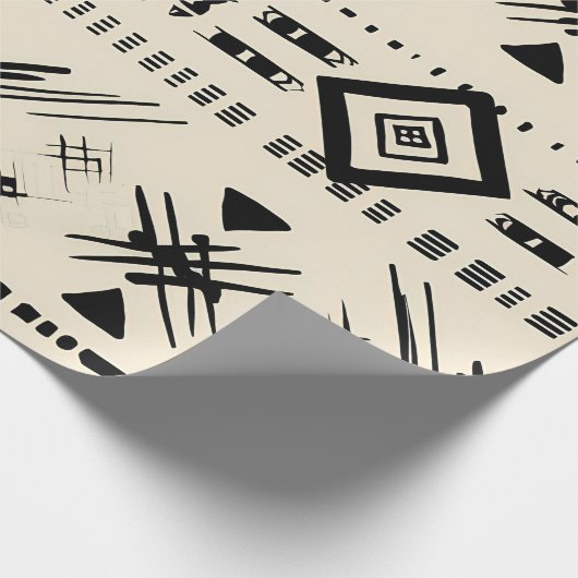 Aztec-ontwerp Cadeaupapier (Hoek)