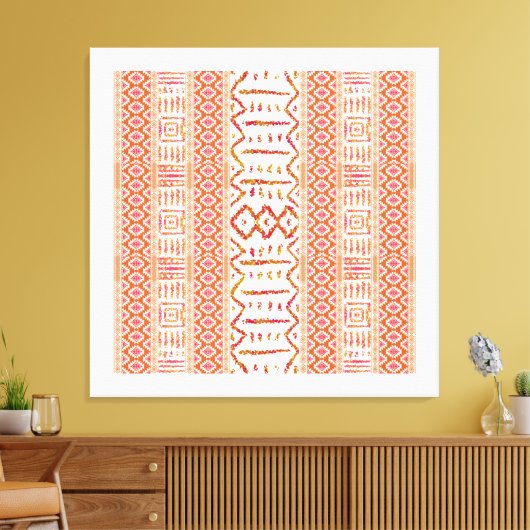Aztec-ontwerp Canvas Afdruk (Insitu (Woonkamer))