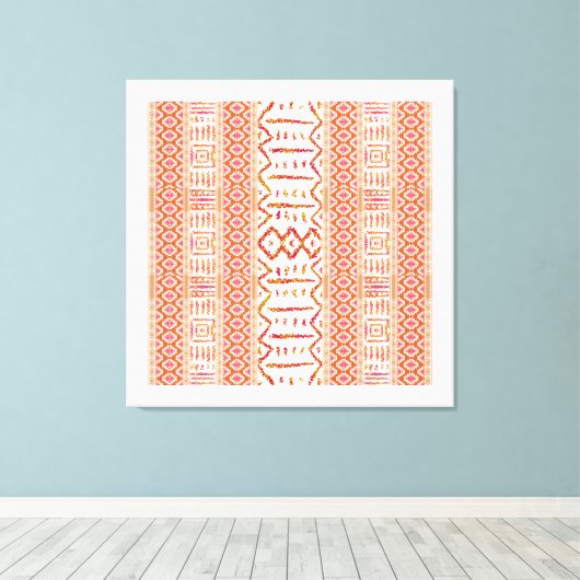 Aztec-ontwerp Canvas Afdruk (Insitu (Houten vloer))