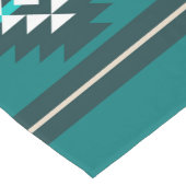 Aztec-ontwerp in turkooiskleur korte tafelloper (Hoek)