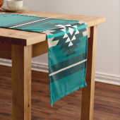 Aztec-ontwerp in turkooiskleur korte tafelloper (Voorbeeld)