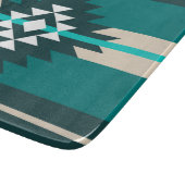 Aztec-ontwerp in turkooiskleur snijplank (Hoek)